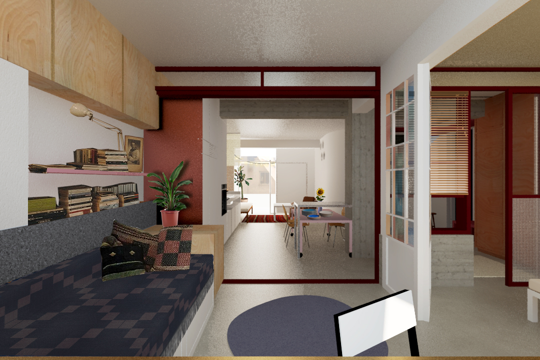 Filis Apartment - From couch bed F